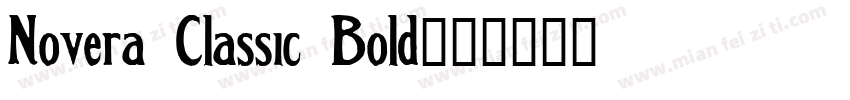 Novera Classic Bold字体转换